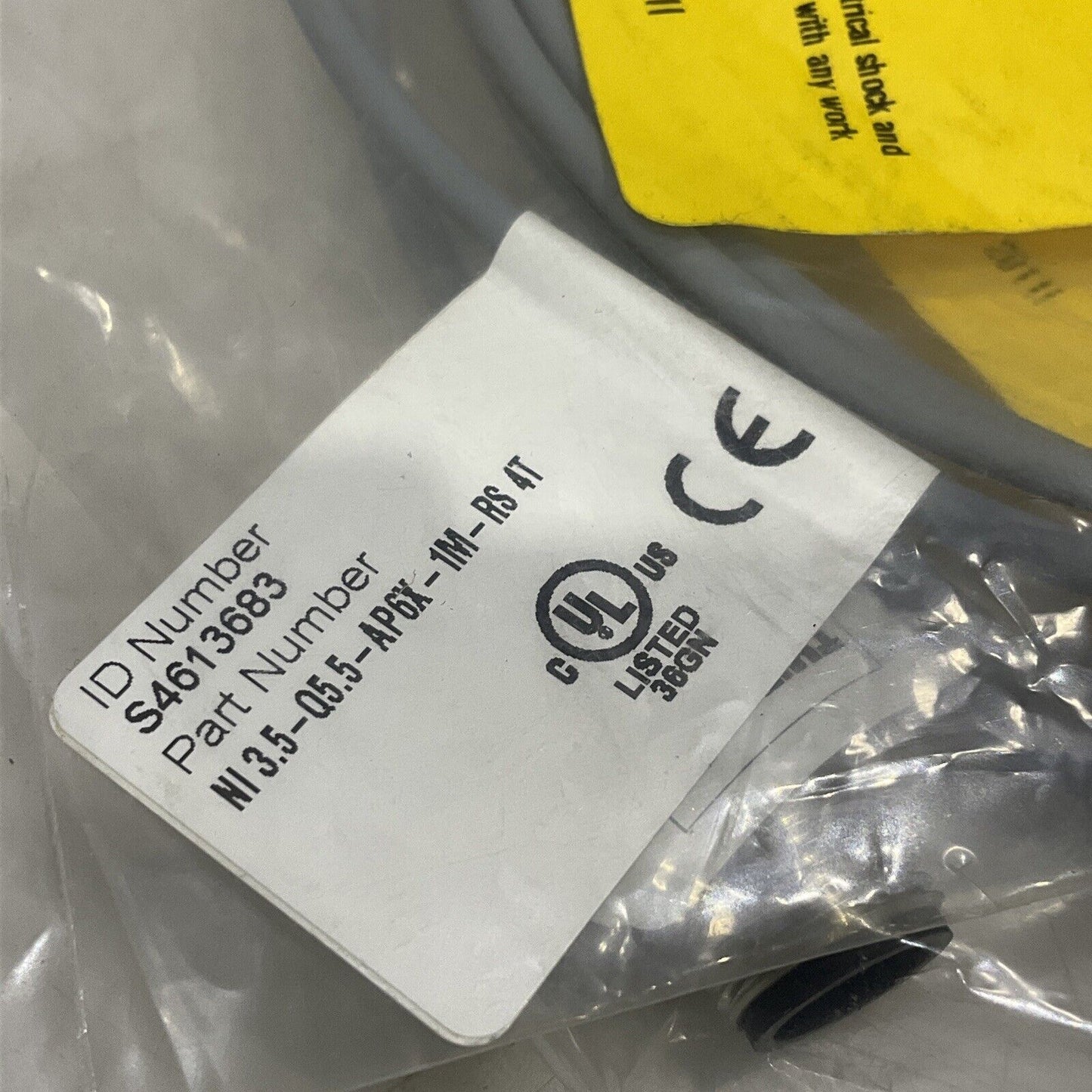 TURCK NI 3.5-Q5.5-AP6X-1M-RS 4T SENSOR CABLE ASSEMBLY LOT OF 2 U3S