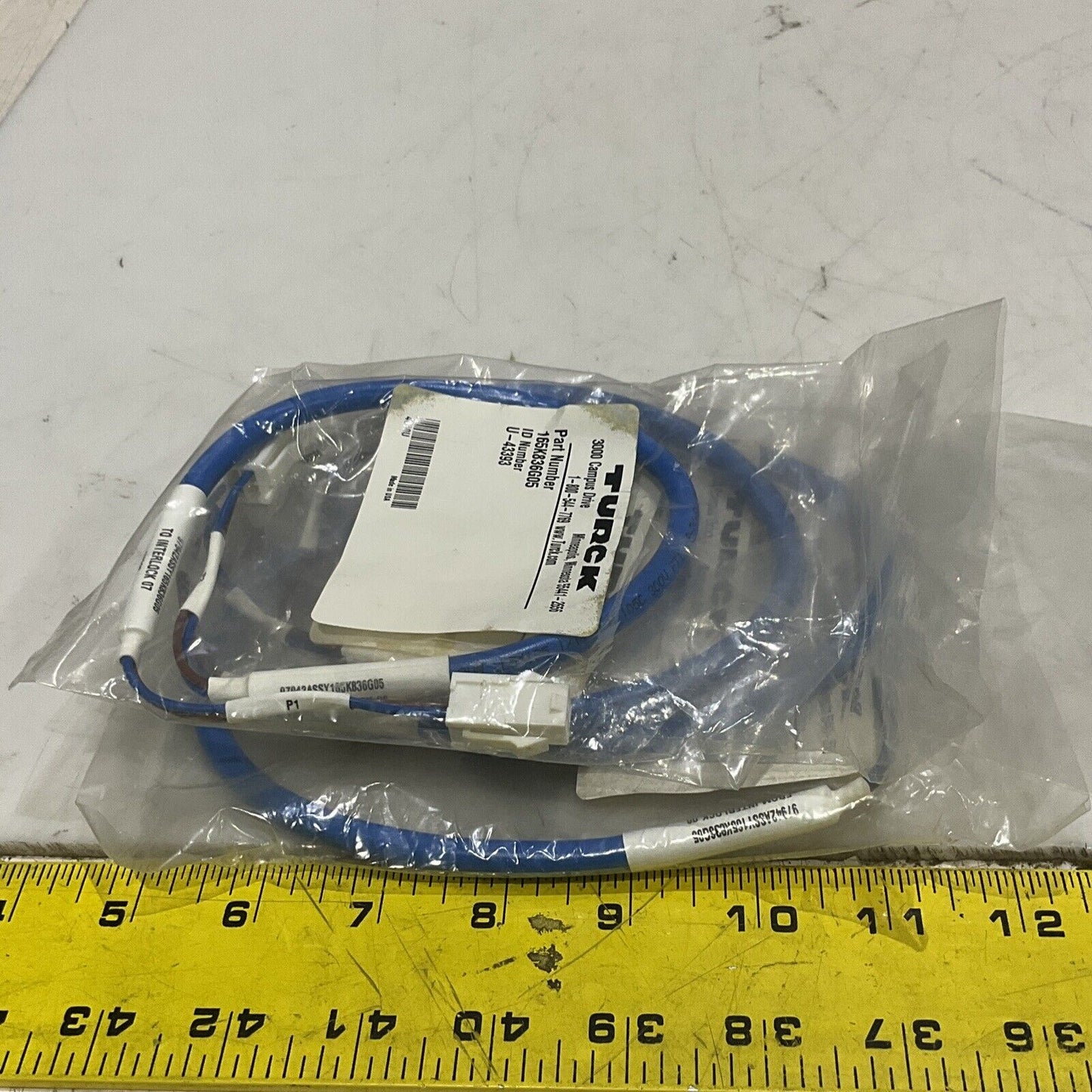 TURCK U-43393 165K836G05 CABLE ASSEMBLY LOT OF 4 U3S