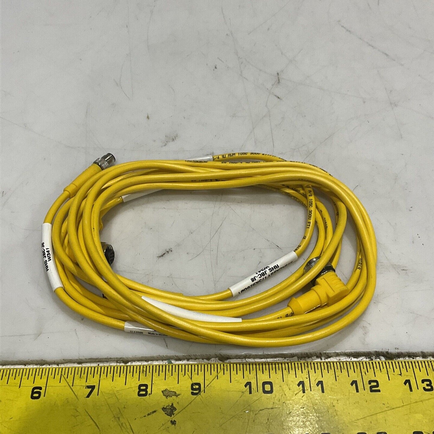 TRUCK U-13509 WK 4.4T-2-PSG 4M DOIBLE ENDED CORDSET CABLE ASSEMBLY LOT OF 2 U3S