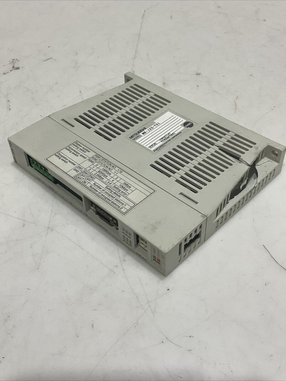 MITSUBISHI MR-J2S-T01 SERVO INTERFACE DRIVER CC-LINK I/O MODULE U3S
