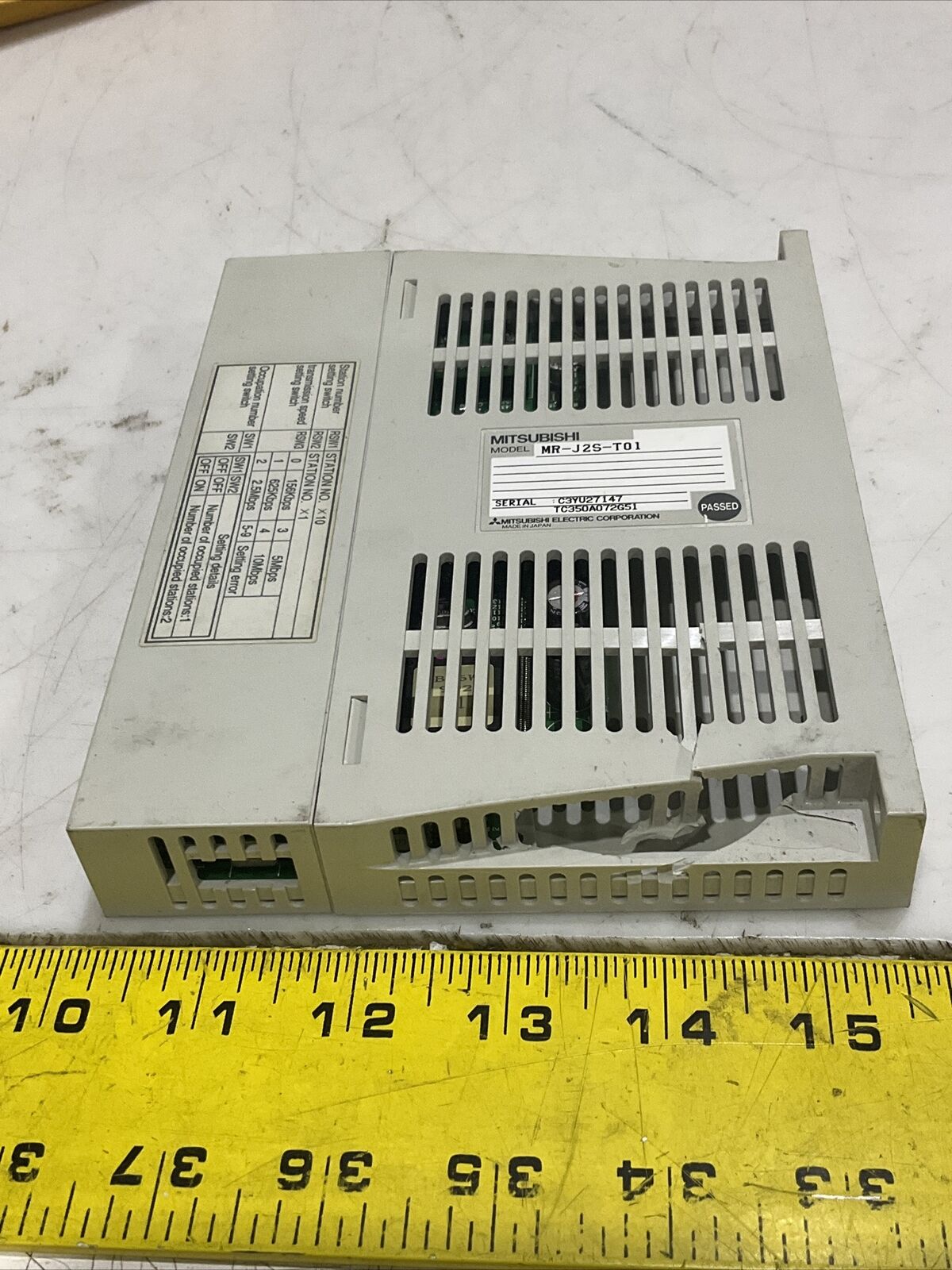 MITSUBISHI MR-J2S-T01 SERVO INTERFACE DRIVER CC-LINK I/O MODULE U3S