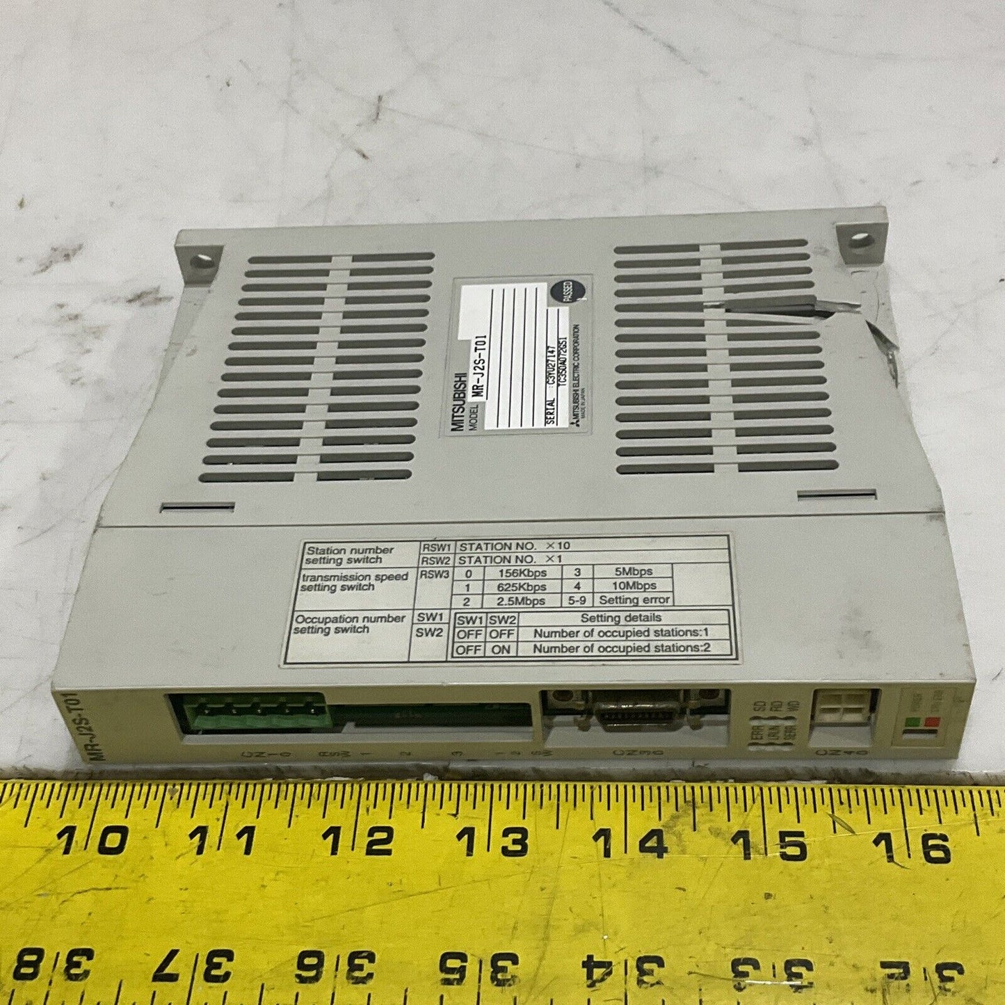 MITSUBISHI MR-J2S-T01 SERVO INTERFACE DRIVER CC-LINK I/O MODULE U3S
