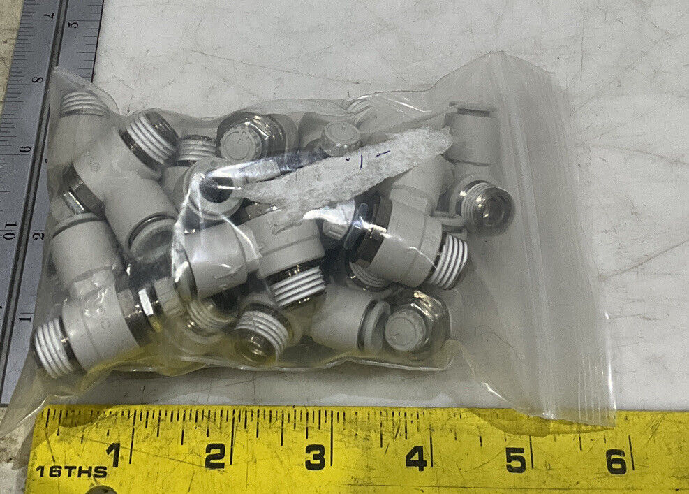 SMC AS2201F FLOW/SPEED CONTROL FITTING LOT OF 19 U3S