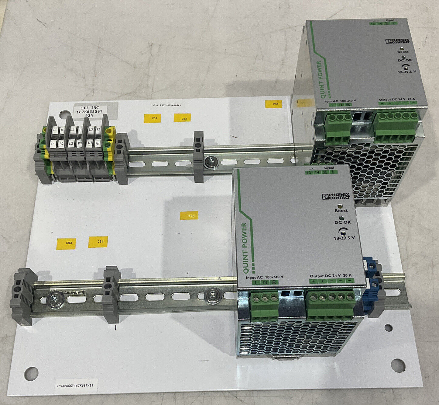 PHOENIX CONTACT ABB 167K068G01 CIRCUIT BREAKER POWER ASSEMBLY U3S