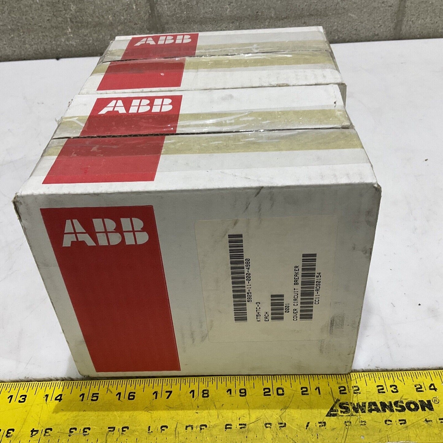 ABB KT5HTC-3 1SDA054960R1 TERMINAL CIRCUIT BREAKER COVER 3 POLE LOT OF 2 U3S