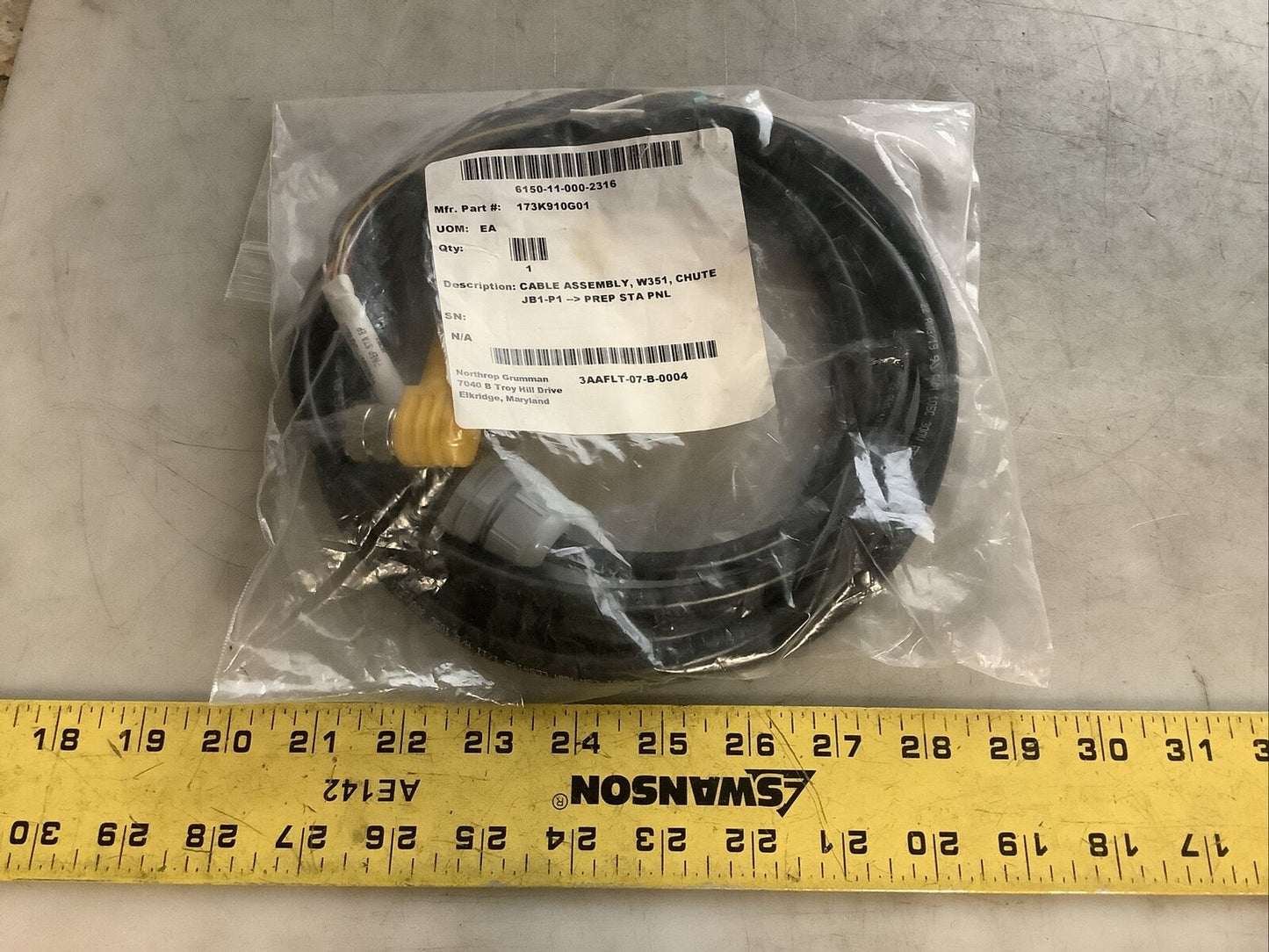 TURCK 173K910G01 CABLE ASSEMBLY U3S