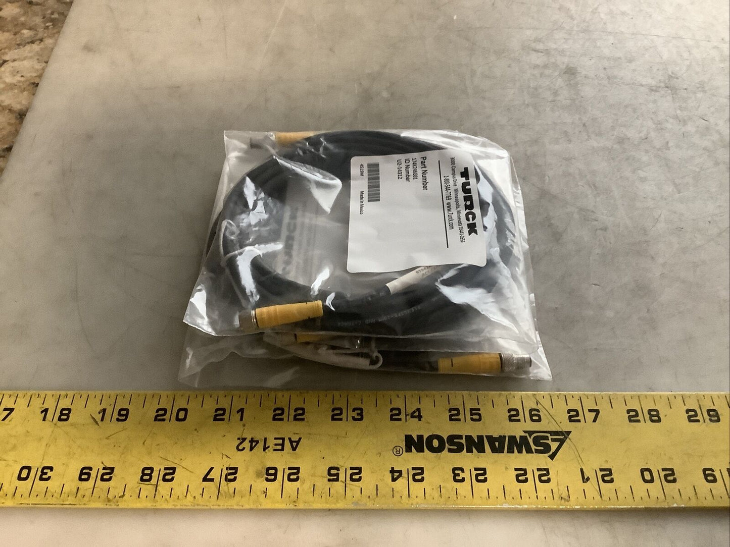 TURCK U2-14312 174K246G01 CABLE ASSEMBLY U3S - LOT OF 2