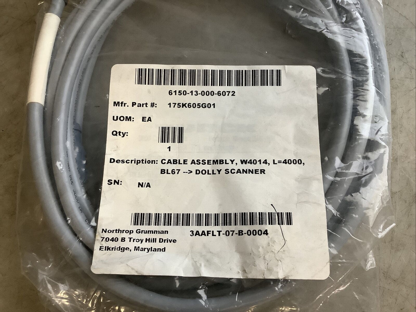 TURCK 175K605G01 U2-15219 CABLE ASSEMBLY U3S