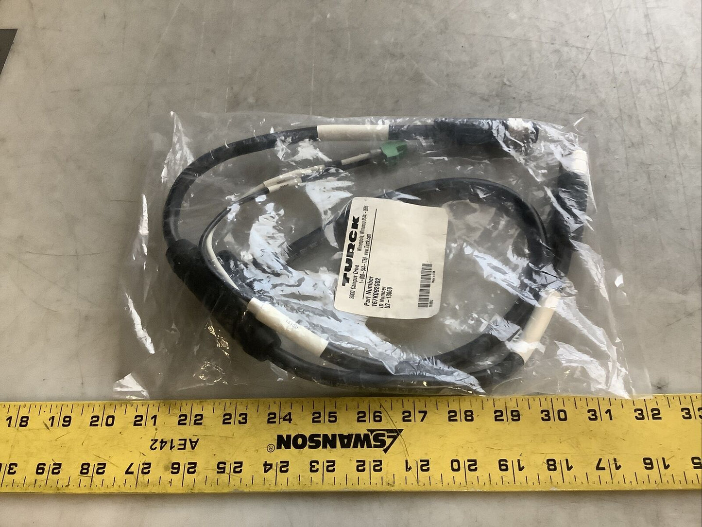 TURCK 167K092G02 U2-13069 CABLE ASSEMBLY U3S