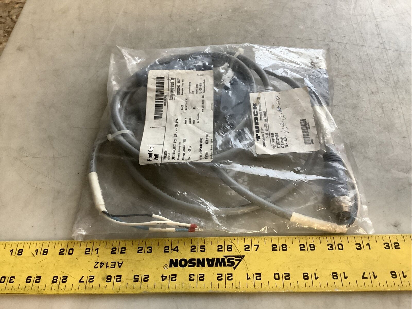 TURCK 173K381G01 U2-13504 CABLE ASSEMBLY U3S