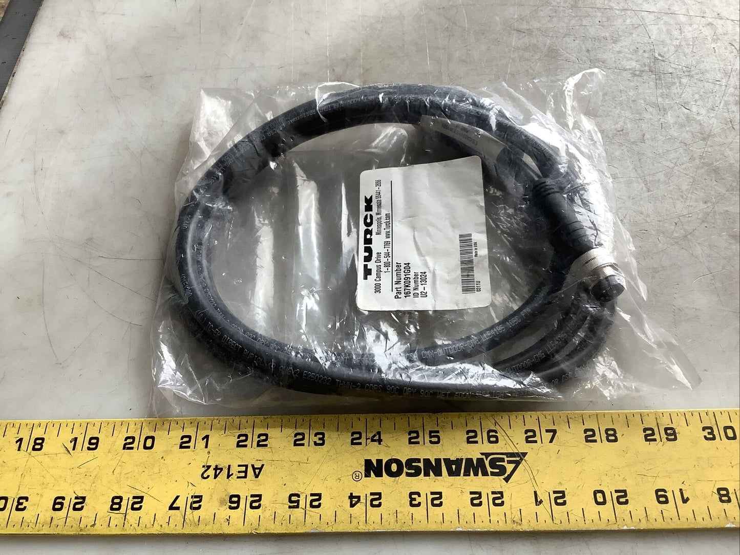 TURCK 167K091G04 U2-13024 CABLE ASSEMBLY U3S