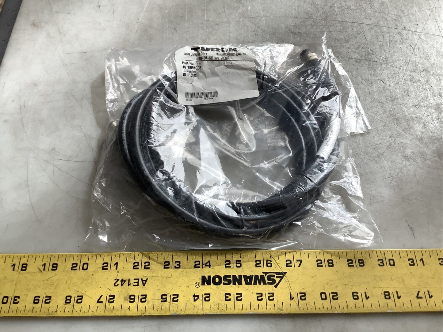 TURCK 167K091G05 U2-13025 CABLE ASSEMBLY U3S