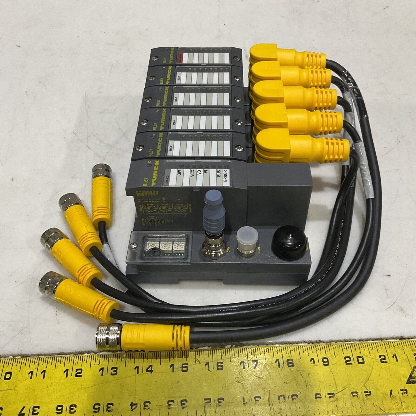 TURCK BL67 BL10009 BL67-B-1M23-19 8DI-P INDEXER ASSEMBLY BLOCK U3S