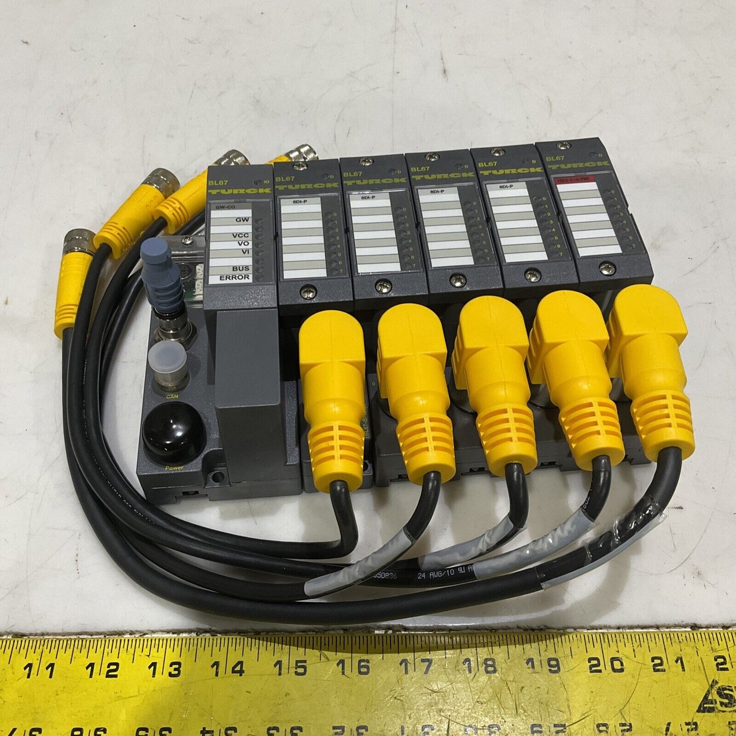 TURCK BL67 BL10009 BL67-B-1M23-19 8DI-P INDEXER ASSEMBLY BLOCK U3S