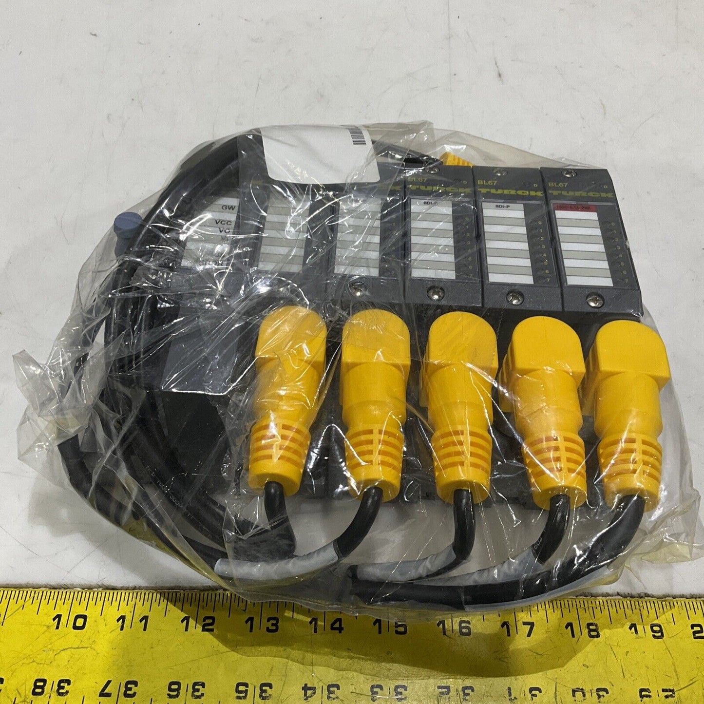 TURCK BL67 BL10009 BL67-B-1M23-19 8DI-P INDEXER ASSEMBLY BLOCK U3S
