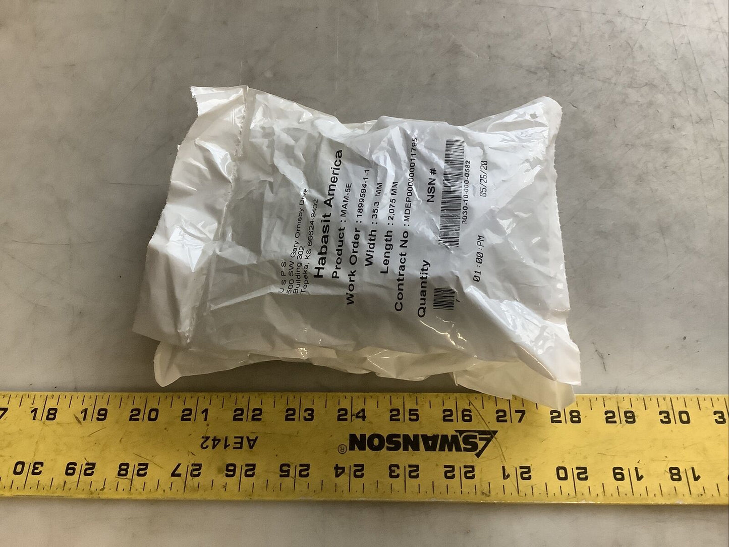 HABASIT AMERICA MAM-5E CONVEYOR BELTS 35.3 MM X 2075 MM U3S - LOT OF 3