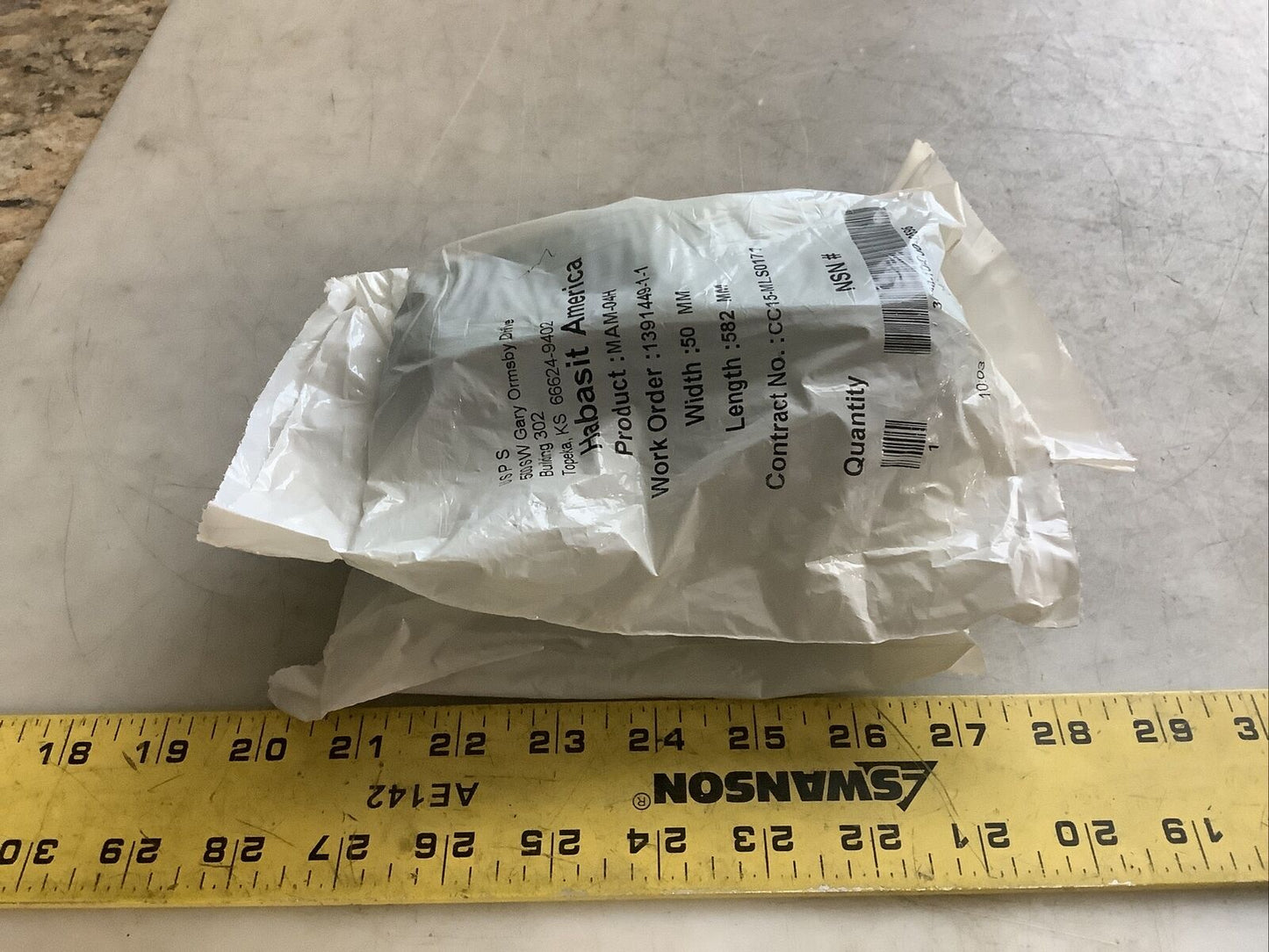 HABASIT AMERICA MAM-04H CONVEYOR BELT 50 MM X 582 MM U3S - LOT OF 3