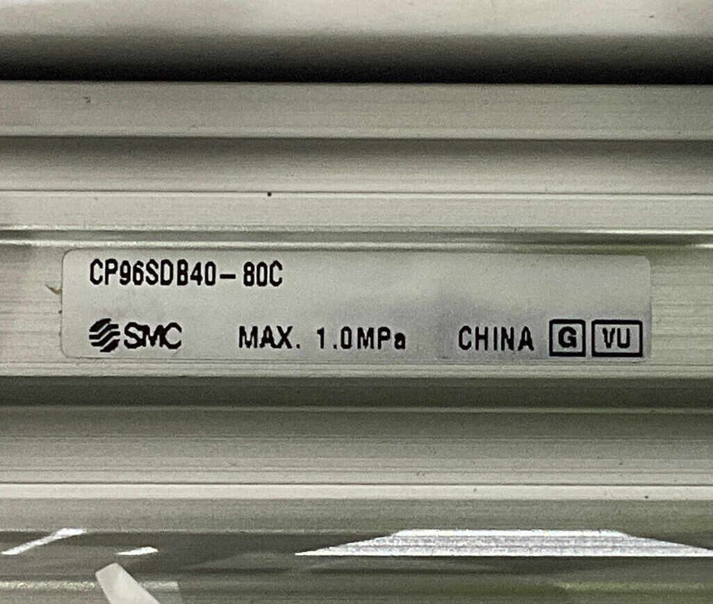SMC CP96SDB40-80C 96 SERIES ACT JUSTIFIER AIR CYLINDER ASSEMBLY U3S