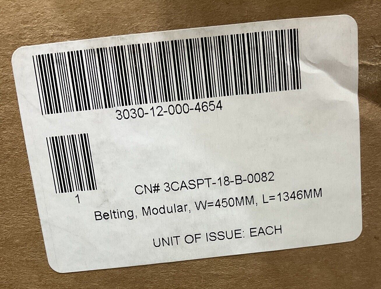 HABASIT M1220 GPP NYLON RODS MODULAR BELTING 18 IN BY 53 IN U3S