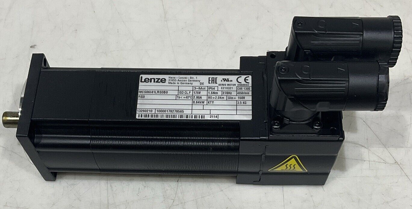 LENZE MCS06I41LRS0B0 SERVO MOTOR U3S