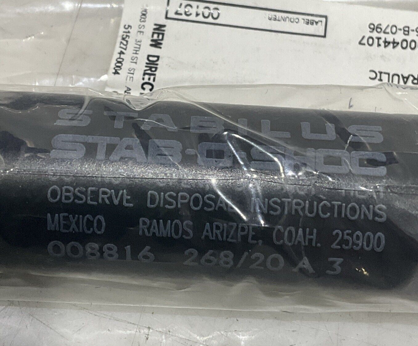 STABILUS STAB-O-SHOCK 008816 268/20 A 3 HYDRAULIC DAMPER LOT OF 2 U3S