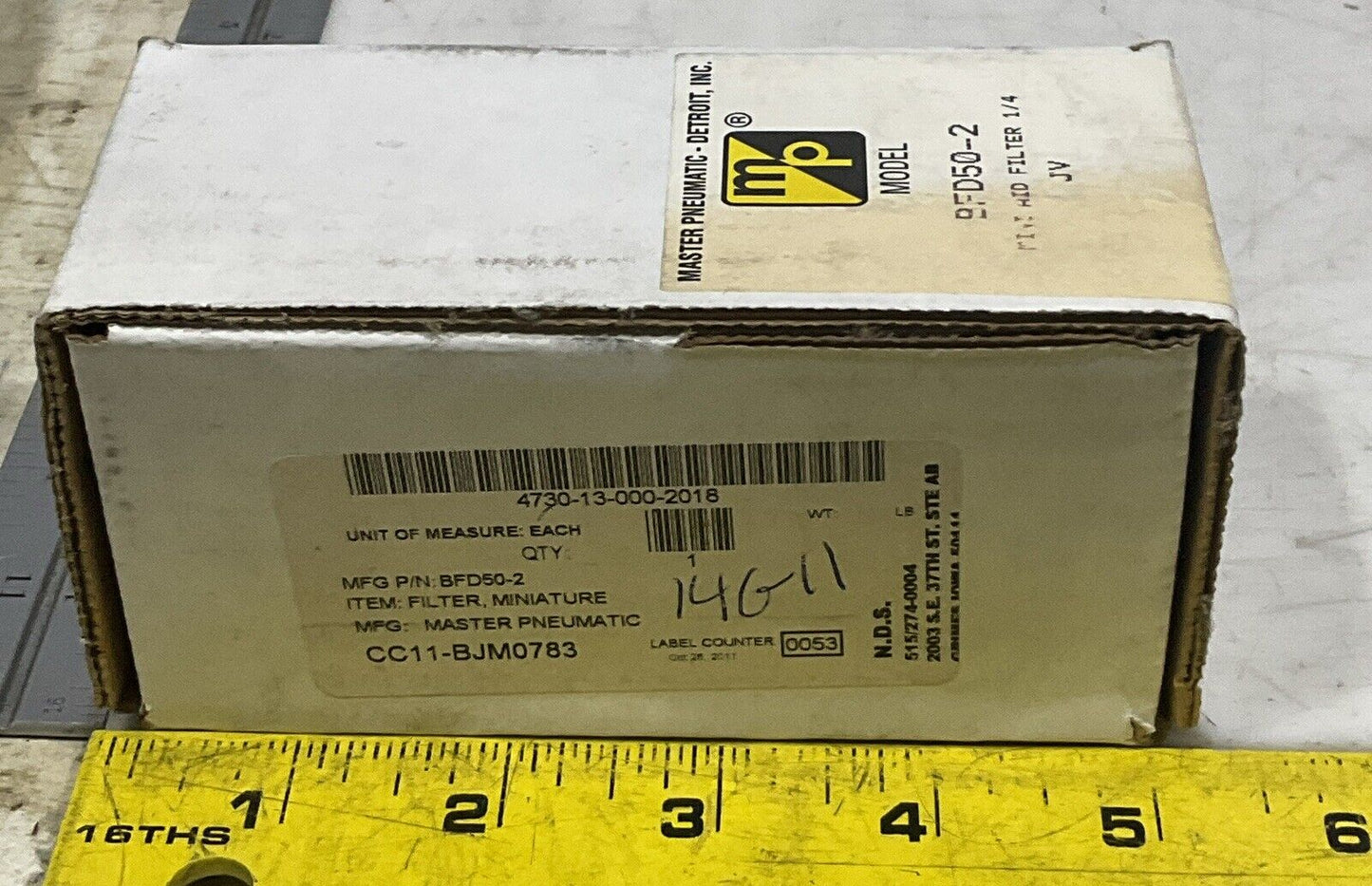 MASTER PNEUMATIC BFD50-2 MINI AID FILTER 1/4IN 200PSI U3S
