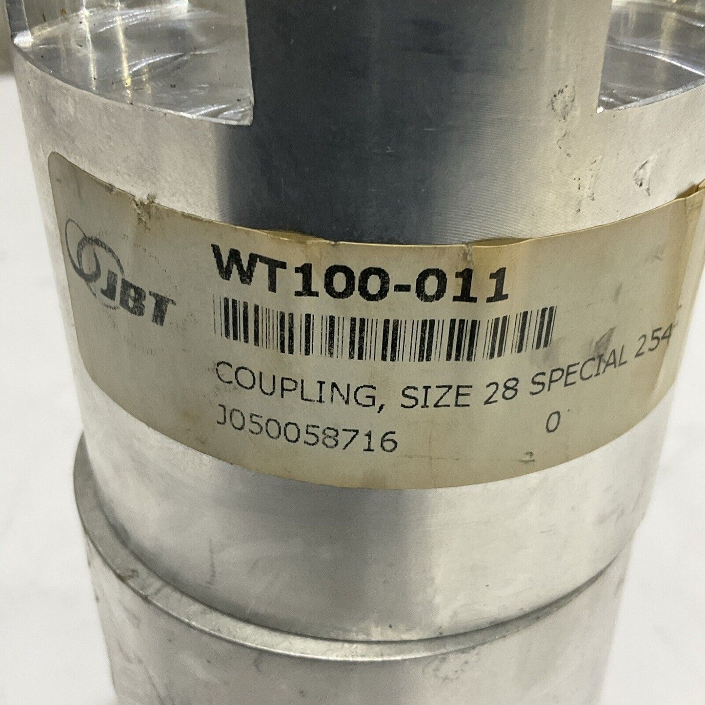 JBT WT100-011 J050058716 SR-S01 COUPLING SIZE 28 SPECIAL 254TC LOT OF 2 U4M