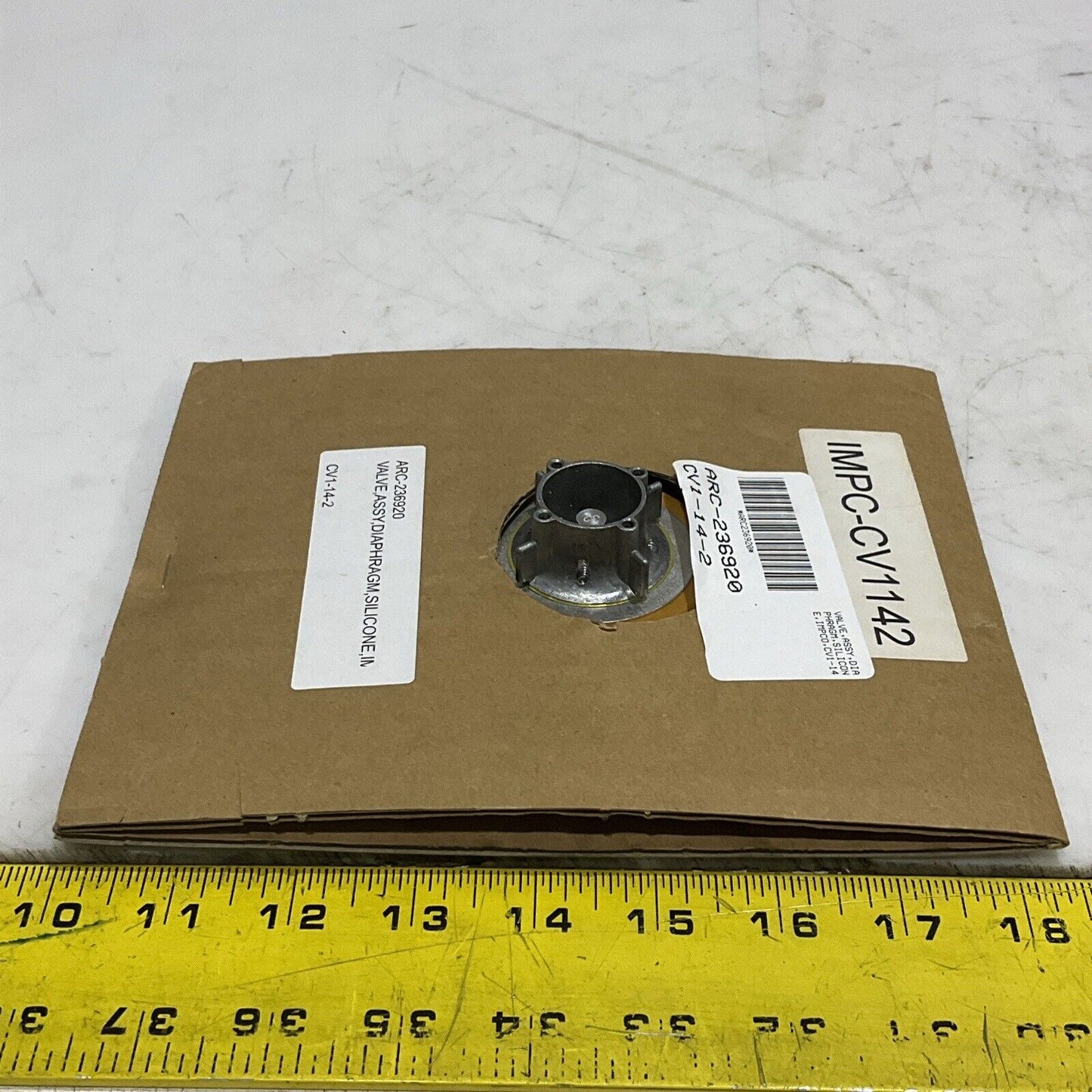 IMPCO CV1-14-2 1627A0007 209439 SILICONE DIAPHRAGM VALVE ASSEMBLY U4M