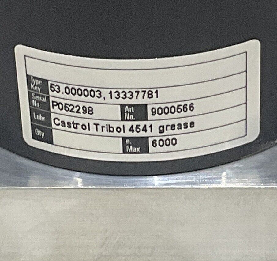 ONVIO 9000566 GEAR SPEED REDUCER POWER TRANSMISSION U3S