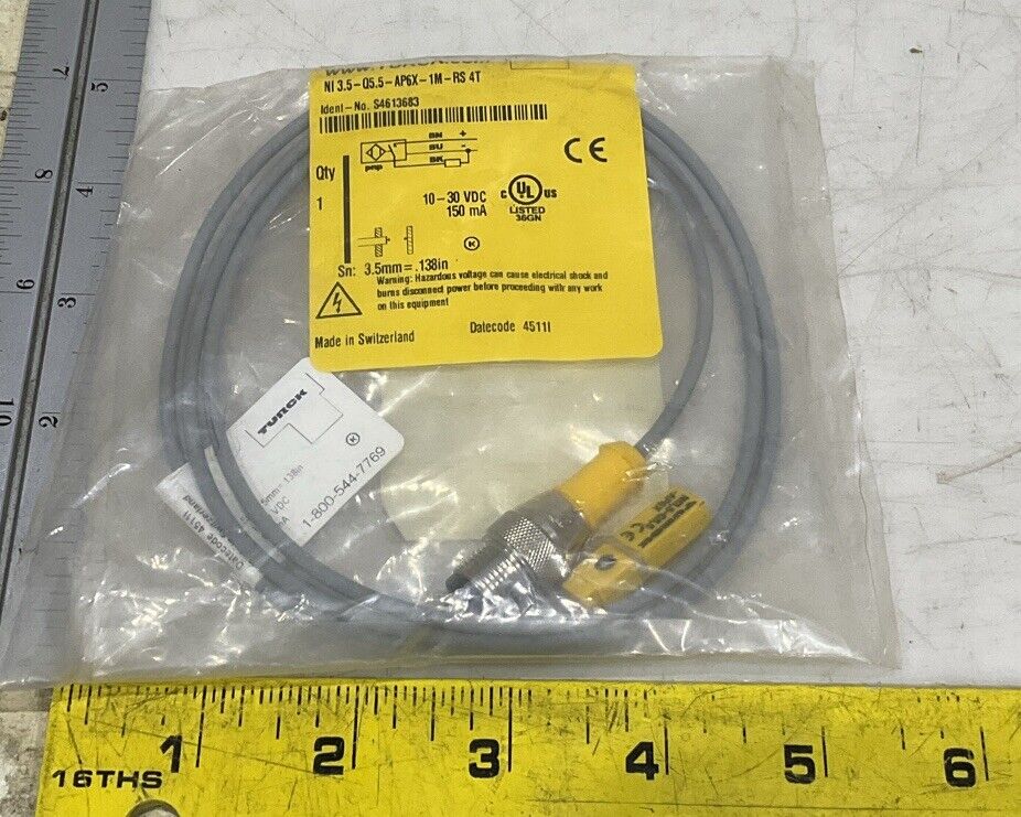 TURCK N13.5-Q5.5 AP6X-1M-RS 4T INDUCTIVE SENSOR U3S