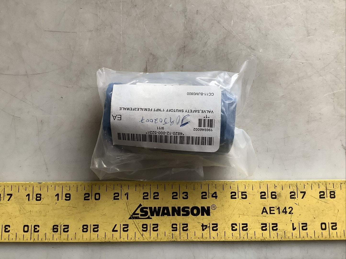 ROSS 1969A6002 HOZE-FUZE SAFETY SHUTOFF VALVE FEMALE 1” NPT U3S