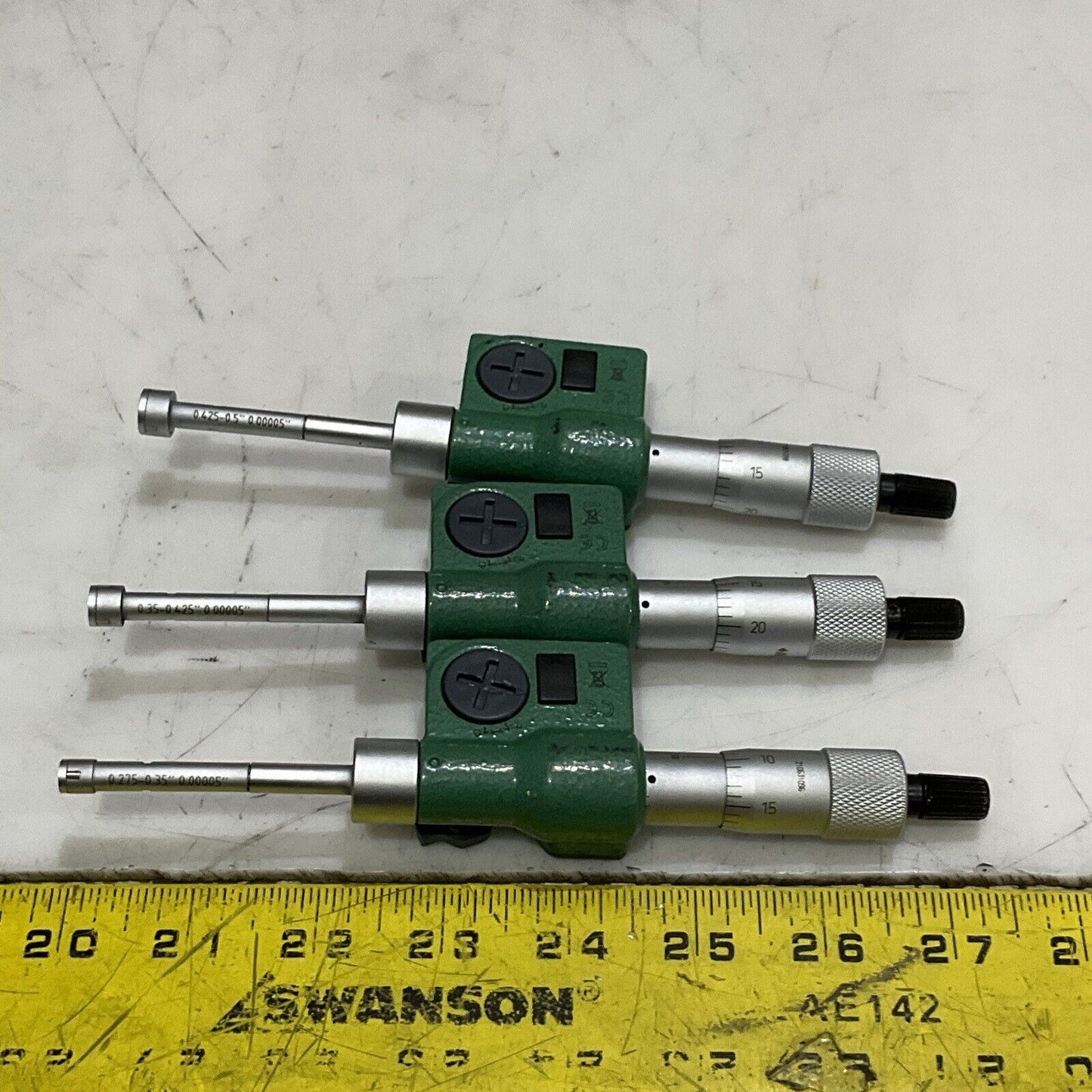 INSIZE 3127-E053 IP65 DIGITAL 3 PIONT INTERNAL MICROMETER .275-.5”/7-13MM S8M