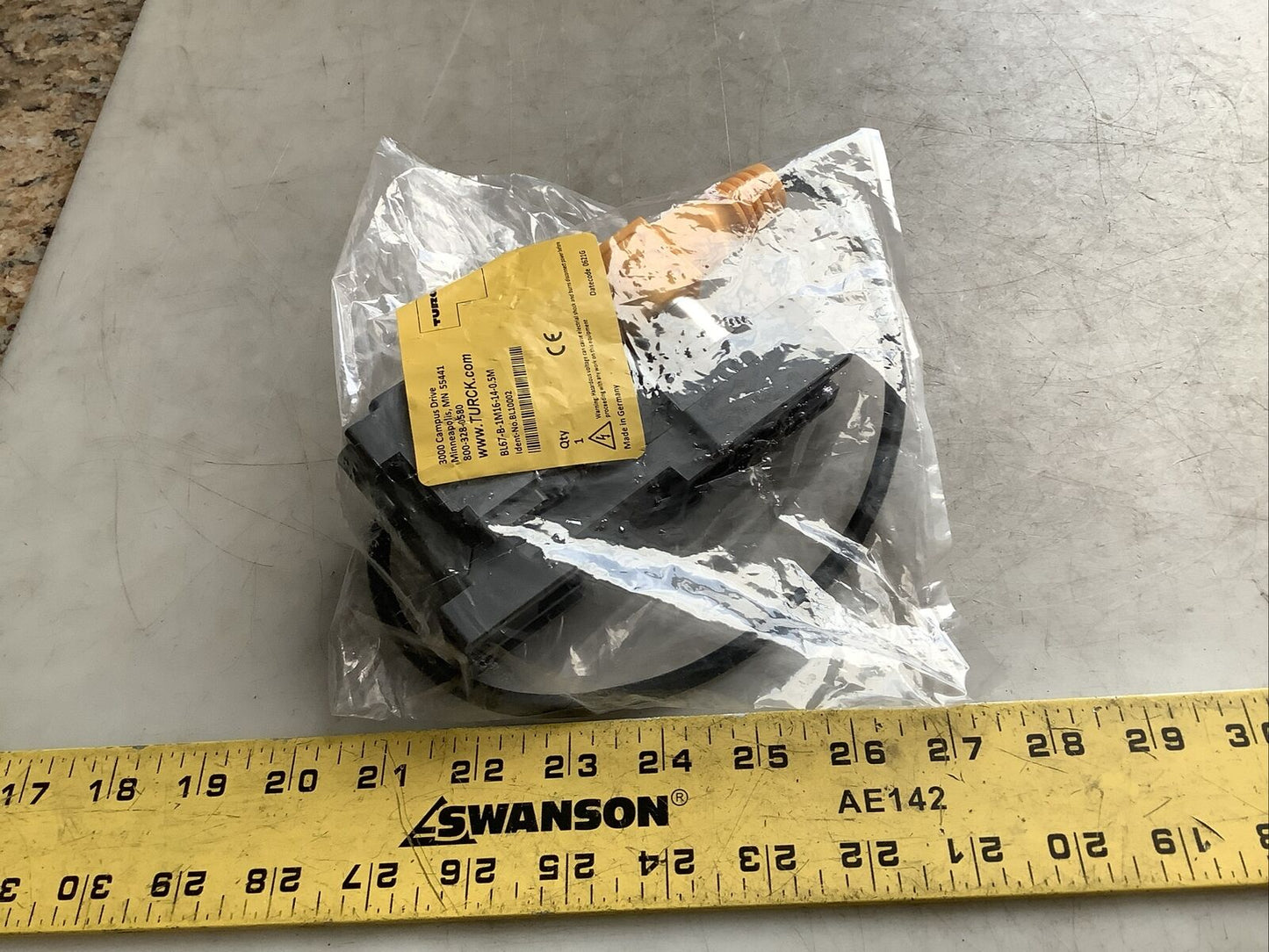 TURCK BL67-B-1M16-14-0.5M BASE MODULE CABLE ASSEMBLY U3S