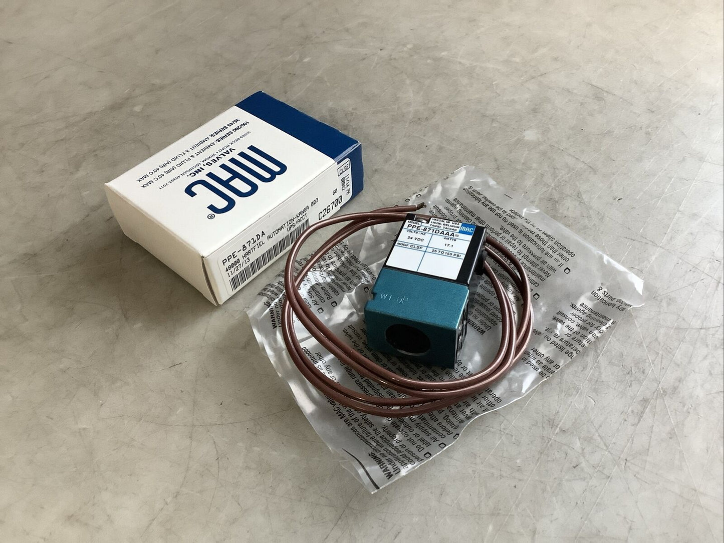 MAC PPE-871DA PPE-871DAAA SOLENOID VALVE U3S