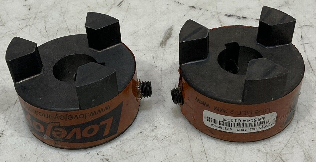 LOVEJOY L095 L-JAW INTERCHANGE COUPLING HALF MARTIN LOT OF 2 U3S
