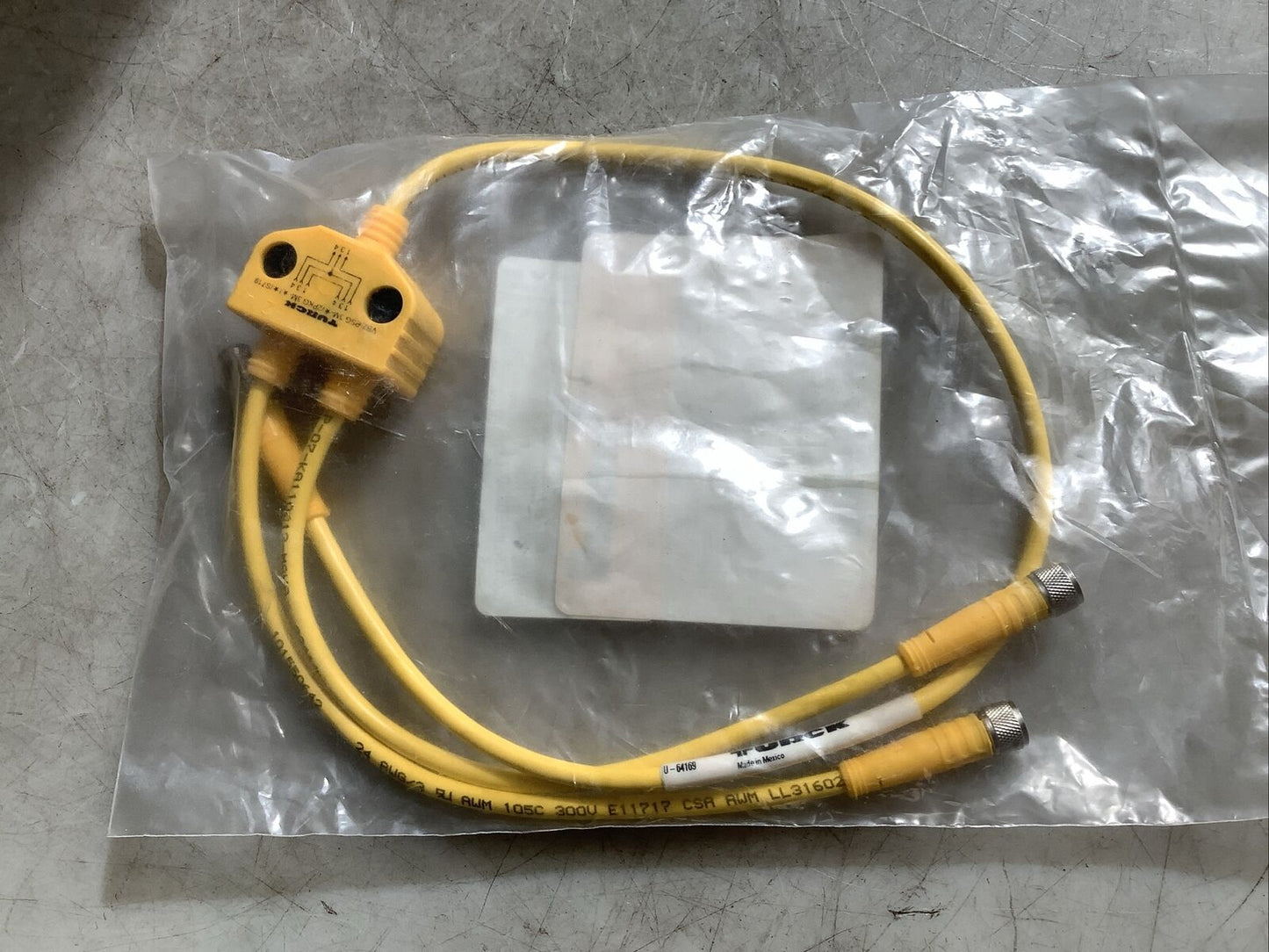 TURCK VB2-PSG 3M-0.4/2PKG 3M-0.2/0.2/S719 U-64169 SPLITTER CORDSET U3S
