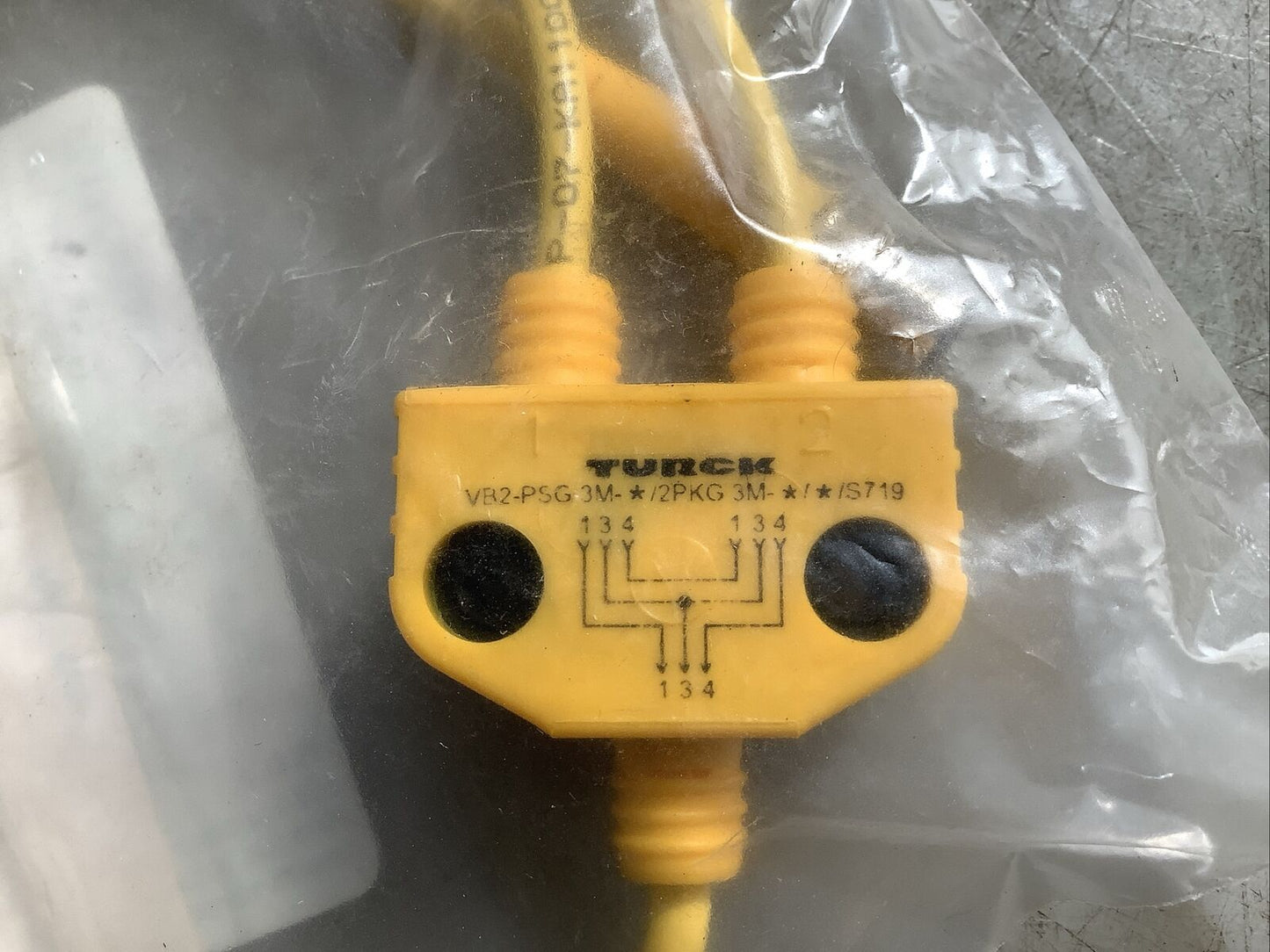 TURCK VB2-PSG 3M-0.4/2PKG 3M-0.2/0.2/S719 U-64169 SPLITTER CORDSET U3S