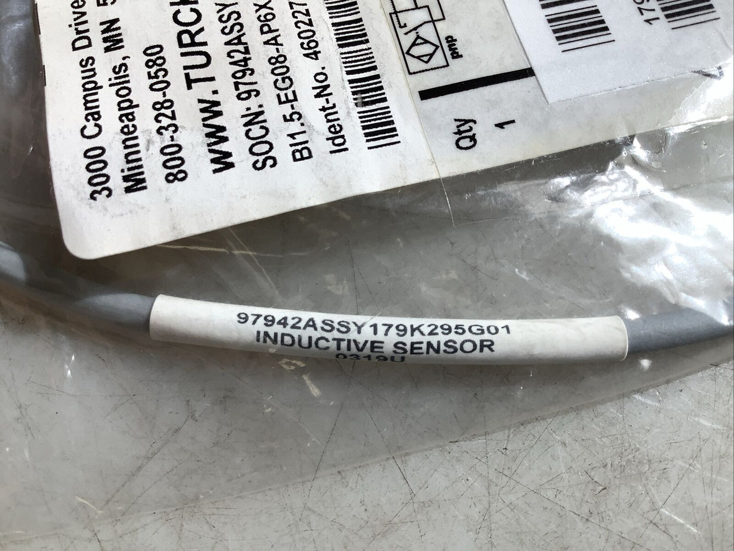 TURCK BI1.5-EG08-AP6X-0.16-PSG3M 4602277 INDUCTIVE SENSOR U3S