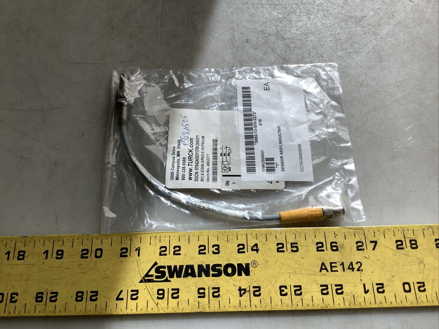 TURCK BI1.5-EG08-AP6X-0.16-PSG3M 4602277 INDUCTIVE SENSOR U3S