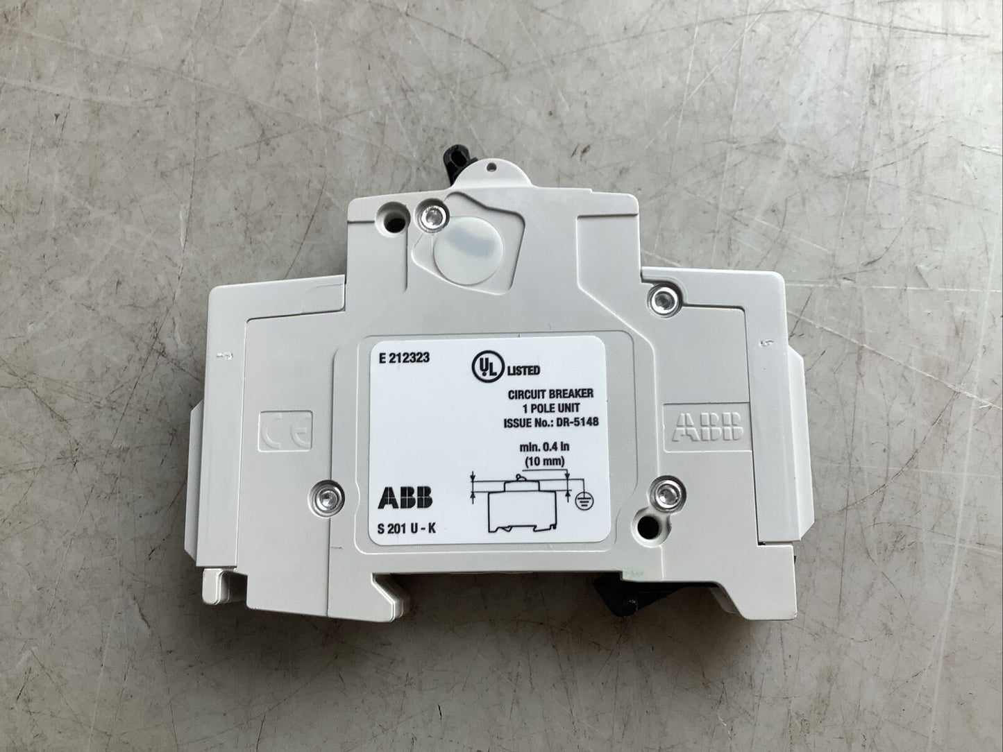 ABB S201U-K16 CIRCUIT BREAKER 16A U3S - LOT OF 2