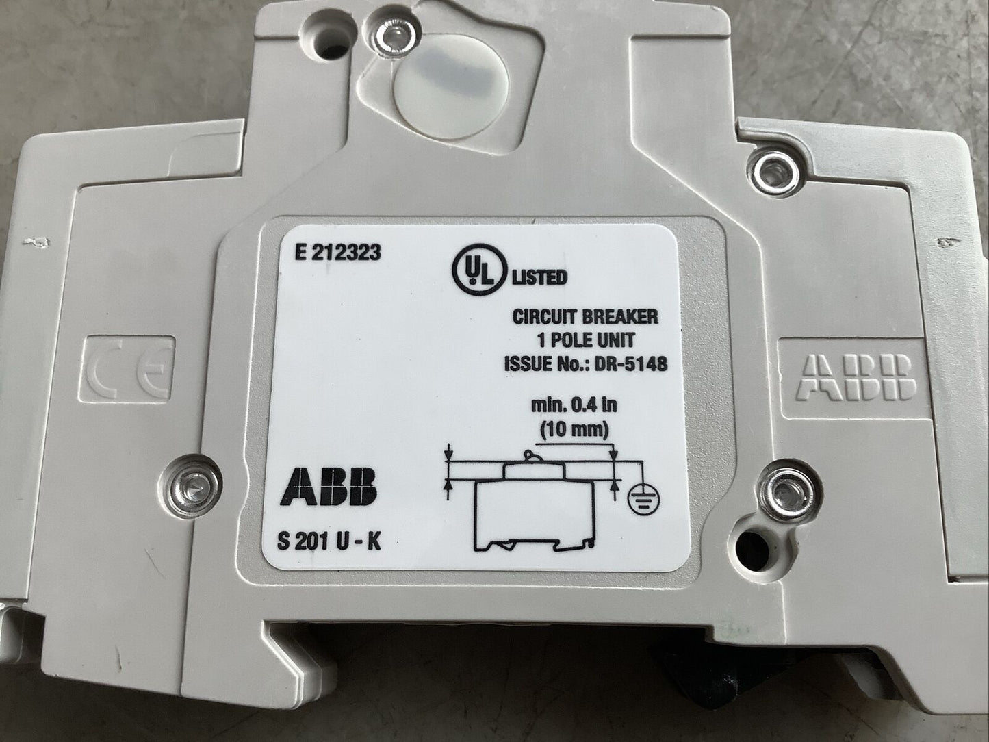 ABB S201U-K16 CIRCUIT BREAKER 16A U3S - LOT OF 2