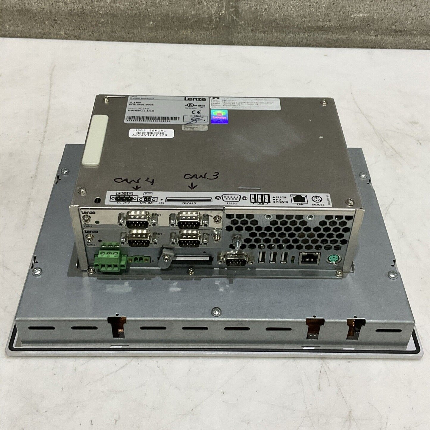 LENZE 3401-0005 OPERATOR INTERFACE TOUCHSCREEN EL 1700 U3S