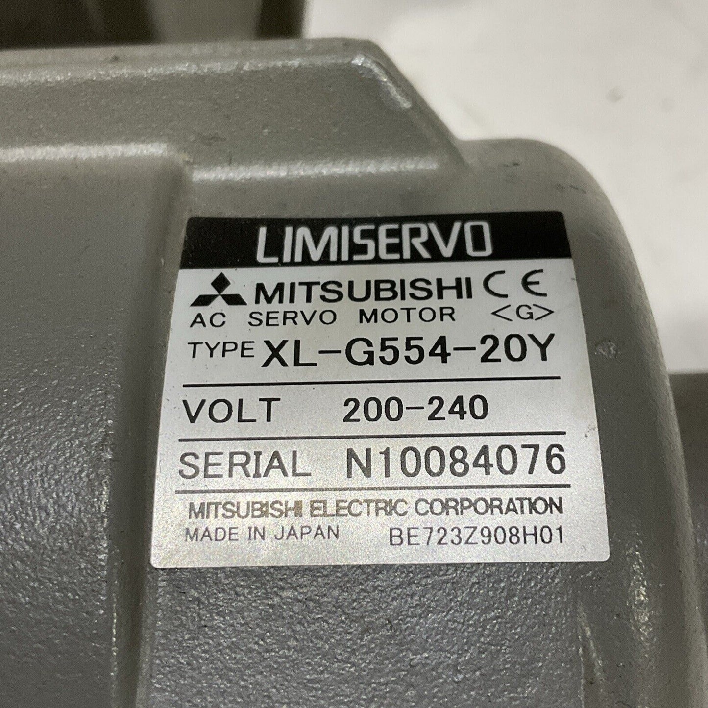 LIMISERVO MITSUBISHI XL-G554-20Y AC SERVO MOTOR 200-240V RM6