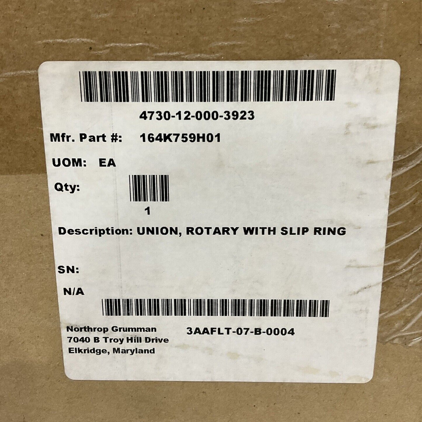 DYNAMIC SEALING TECHNOLOGIES M0-08332 D ROTARY WITH SLIP RING UNION U3S