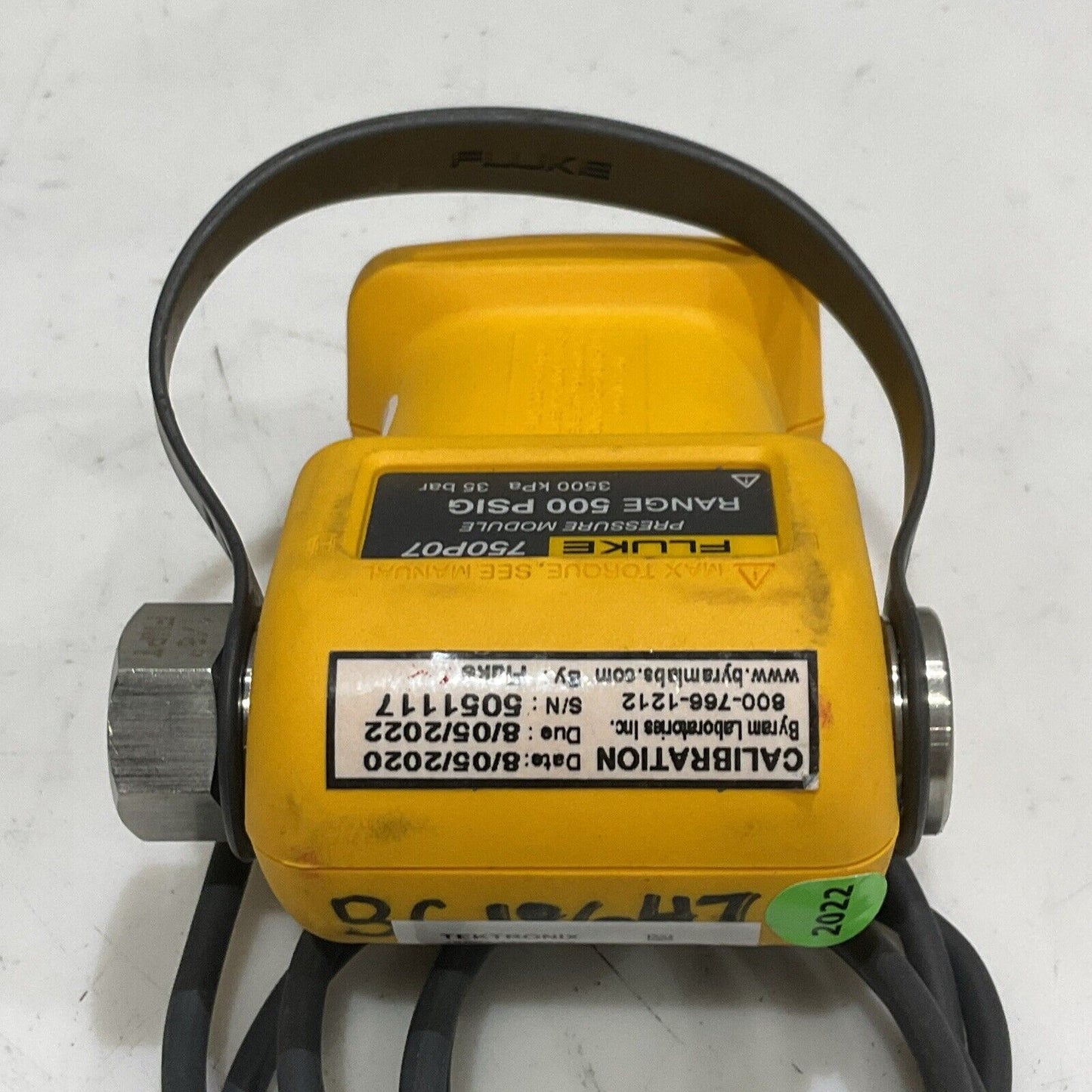 FLUKE 759P07 PRESSURE MODULE RANGE 500 PSIG 3500 KPA 35 BAR S8M