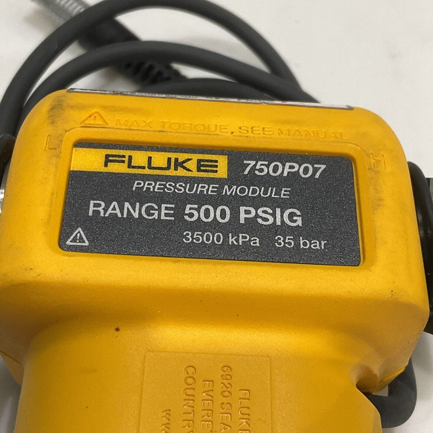FLUKE 759P07 PRESSURE MODULE RANGE 500 PSIG 3500 KPA 35 BAR S8M