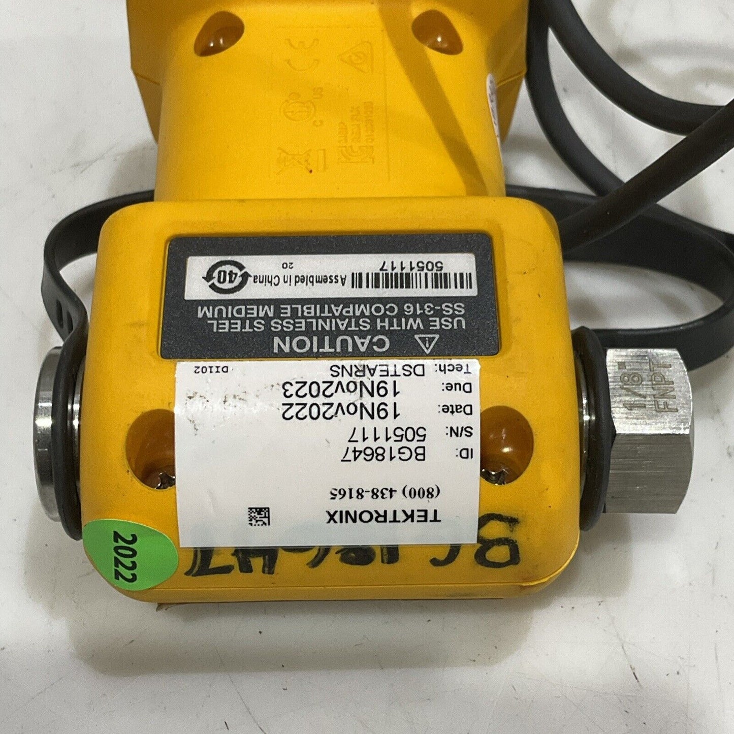 FLUKE 759P07 PRESSURE MODULE RANGE 500 PSIG 3500 KPA 35 BAR S8M