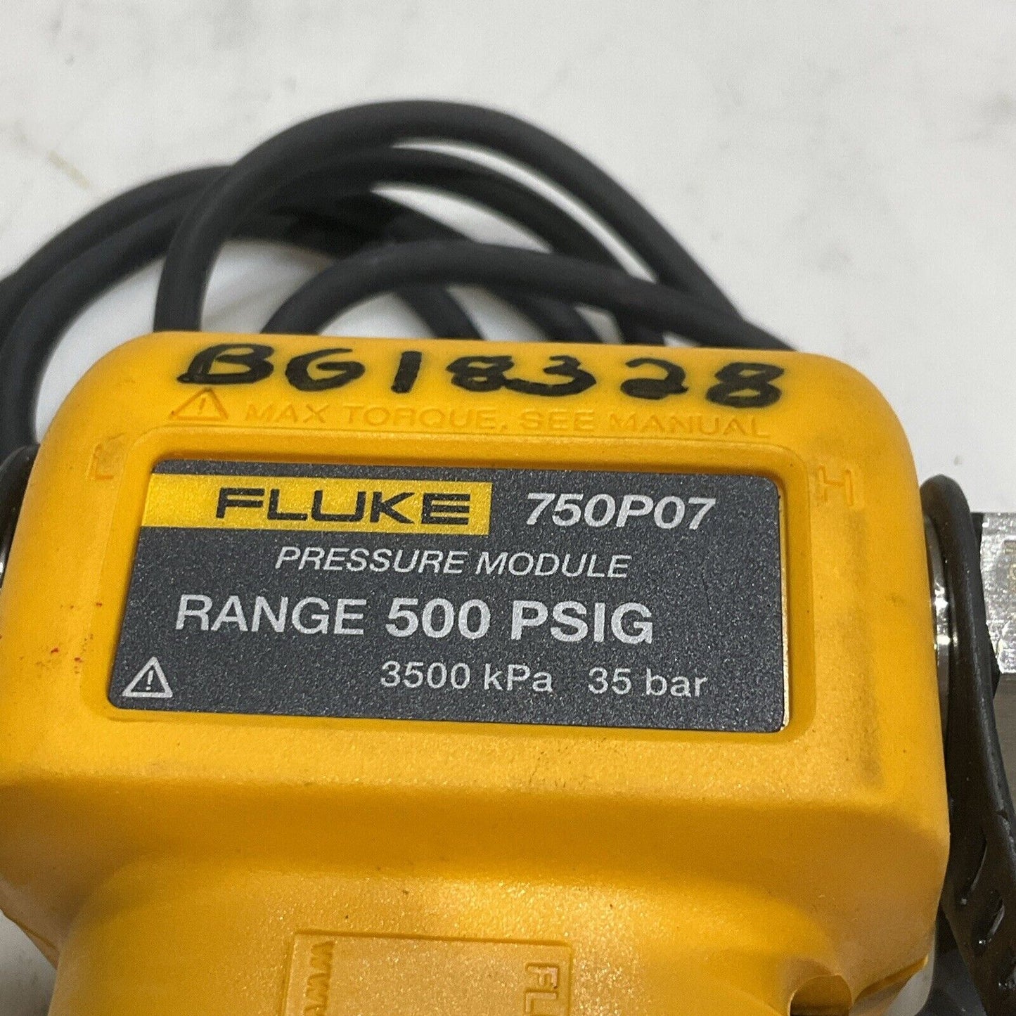 FLUKE 759P07 PRESSURE MODULE RANGE 500 PSIG 3500 KPA 35 BAR S8M