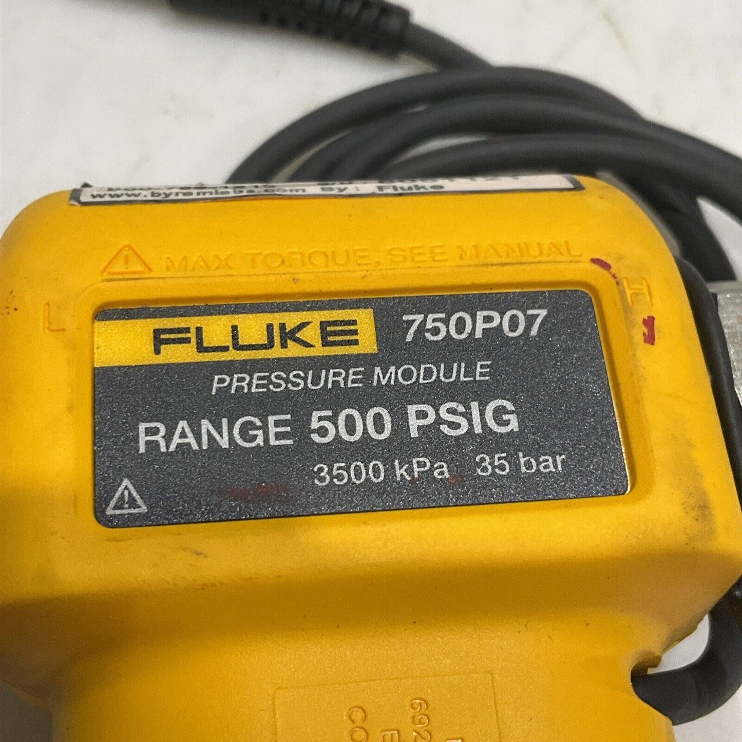 FLUKE 759P07 PRESSURE MODULE RANGE 500 PSIG 3500 KPA 35 BAR S8M