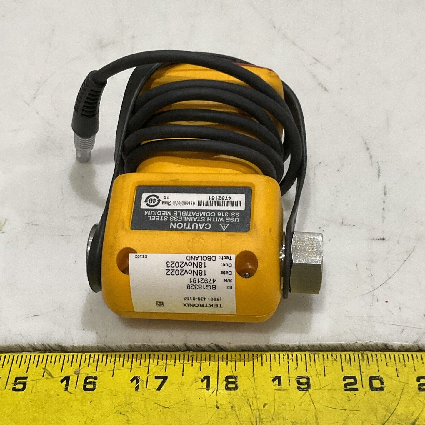 FLUKE 759P07 PRESSURE MODULE RANGE 500 PSIG 3500 KPA 35 BAR S8M